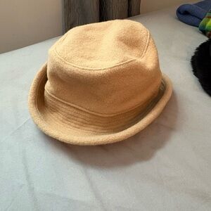 Wool Blend Stylish Tan Bucket Hat